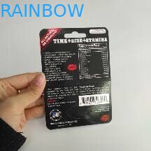 Opakowanie na blister do recyklingu Pudełko z papieru nosorożca do polepszania seksualności mężczyzn