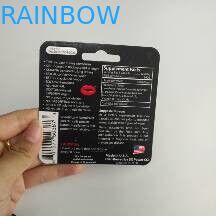 Opakowanie na blister do recyklingu Pudełko z papieru nosorożca do polepszania seksualności mężczyzn