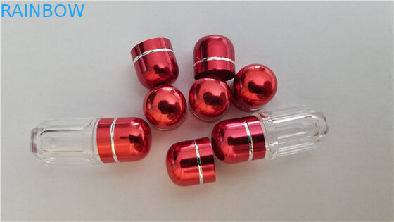 Przezroczysta plastikowa pigułka Pojemniki na kapsułki bez nosorożca Kolorowe metalowe nasadki na karty 3D