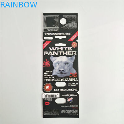 7K Panther Seksualne opakowanie na pigułki Karta personalizacyjna dla kobiet Niestandardowe logo z pudełkiem