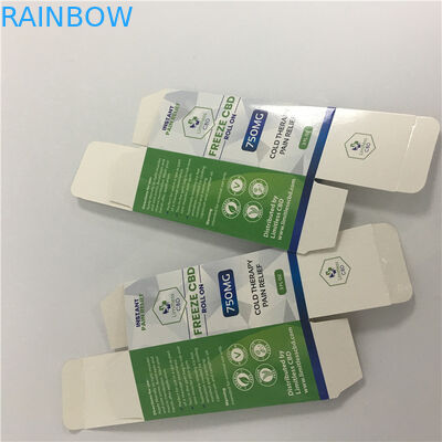 Niestandardowe nadrukowane logo CMYK białe kartonowe pudełko kartonowe CBD Vape