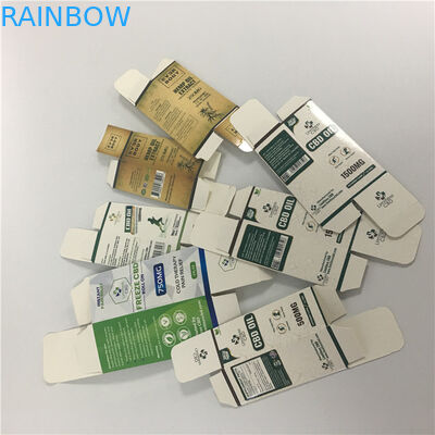 Niestandardowe drukowane małe pudełko 10 ml 30 ml butelka olejku CBD butelka z kroplomierzem opakowanie papierowe pudełko