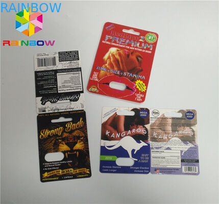 Druk UV Opakowanie z blistrami Butelka z olejem CBD Papierowe blistry / elektroniczny kartridż Vape