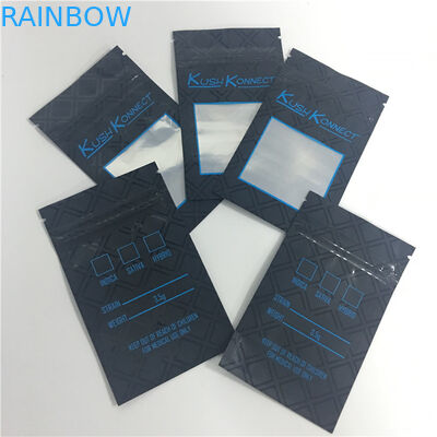 Zamykane ciasteczka Trzy stronnie zamykana torebka Mylar Ziplock Bag Drukowanie rotograwiurowe