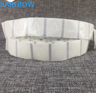 Etykiety PET przezroczyste termokurczliwe Naklejki brajlowskie Klej Dotykowy trójkąt ostrzegawczy