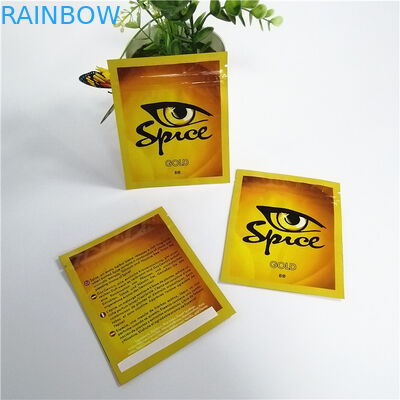 Stojąca torebka z folii aluminiowej spożywczej Zamykalne opakowanie cukierków Cbd Gummy Bears