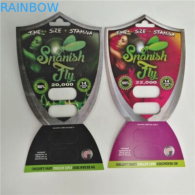 Sex Pill Blister Card Opakowanie Spanish Fly 2000 Male Enhancement Pills Pakowanie