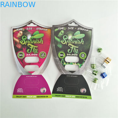 Bullet Shape Sex Enhancement Pill Capsule Opakowanie Butelka z metalową nakrętką