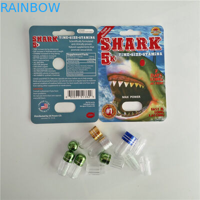 Papierowe opakowanie blistrowe Opakowanie męskie tabletki zwiększające z plastikową kulką