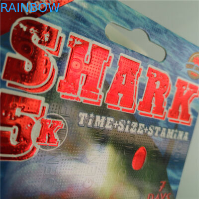 Papierowe opakowanie blistrowe Opakowanie męskie tabletki zwiększające z plastikową kulką