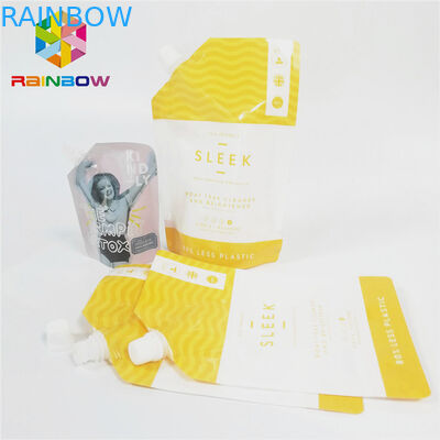 Błyszczące wykończenie Nylonowa stojąca wylewka w płynie Opakowanie na żywność dla niemowląt Ściśnij worek