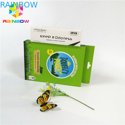 Nadające się do recyklingu niestandardowe logo z nadrukowanym logo marki Papierowe pudełka na karty tłoczone na gorąco z otworem do zawieszania kosmetyków na prezenty