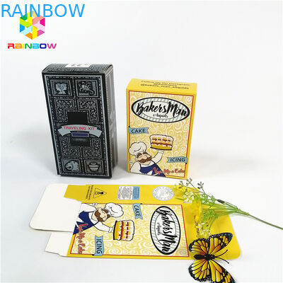 Indywidualne logo w pełnym kolorze, papierowe pudełka rzemiosła UV z zawieszką do pakowania kosmetyków