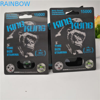King Kung Male Enhancement Pills 3D Blister Display Box PP Material Durable