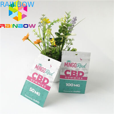 Woreczki foliowe z folii aluminiowej Opakowanie Zapachowy zamek błyskawiczny Top CBD Herbal Incense Pack