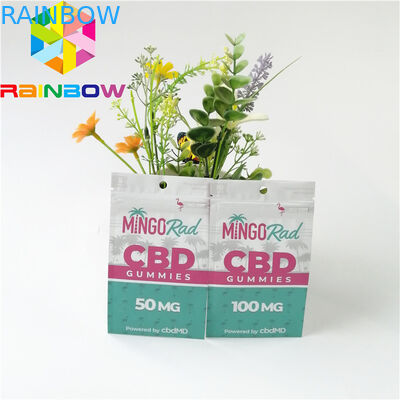 Woreczki foliowe z folii aluminiowej Opakowanie Zapachowy zamek błyskawiczny Top CBD Herbal Incense Pack