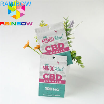 Woreczki foliowe z folii aluminiowej Opakowanie Zapachowy zamek błyskawiczny Top CBD Herbal Incense Pack