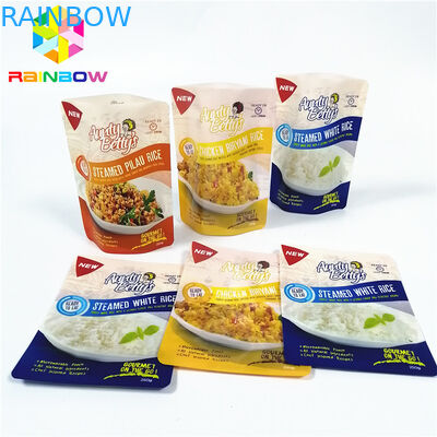 Próżniowa torba do przechowywania w wysokiej temperaturze Przezroczysta kieszeń retortowa do pakowania ryżu na parze w sosie