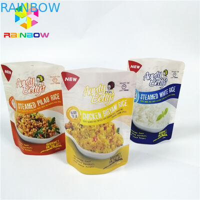 Próżniowa torba do przechowywania w wysokiej temperaturze Przezroczysta kieszeń retortowa do pakowania ryżu na parze w sosie