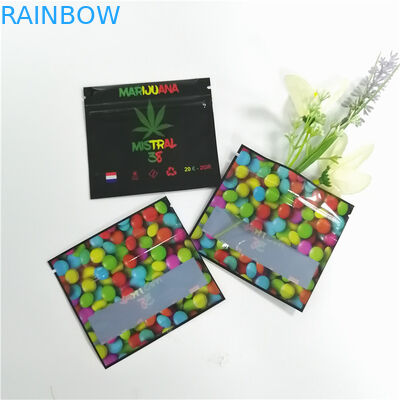 Przezroczyste kadzidełko ziołowe Opakowanie Mała przezroczysta folia aluminiowa Ziplock z jednej strony