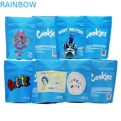 Plastikowa, odporna na dziecko, stojąca torebka Biodegradowalne torby do pakowania kwiatów Rozmiar 3,5 g