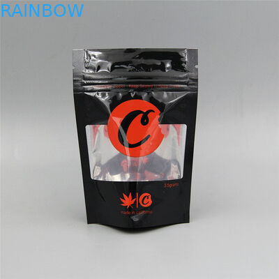 Odporne na dzieci plastikowe torby z zamkiem Mylar Po Zapach Odporny na konopie Kwiat CBD Jadalne Opakowania na ciastka