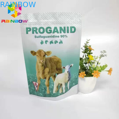 Aluminiowa torebka z dolnym klinem, opakowania dla karmy dla psów Zamykane torby na paszę dla zwierząt