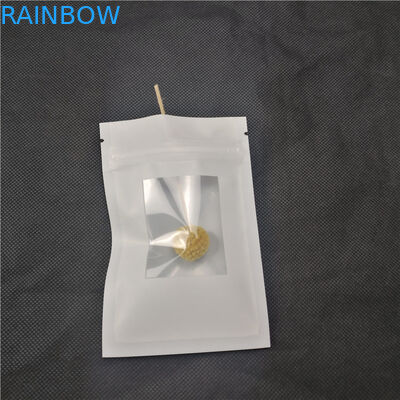 Czarne teksty drukowane woreczki do pakowania biżuterii Białe tło do pakietów bransoletek Kolczyki