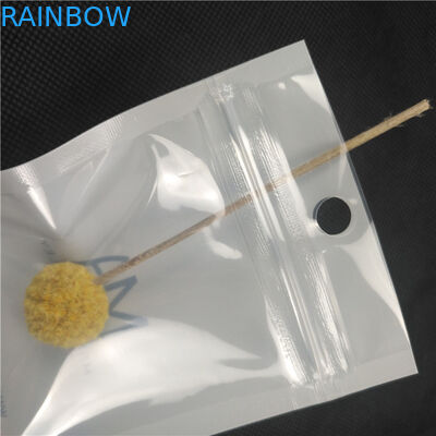 Czarne teksty drukowane woreczki do pakowania biżuterii Białe tło do pakietów bransoletek Kolczyki