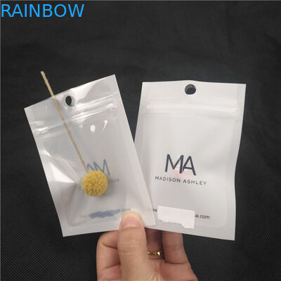 Przezroczysty błyszczący błyszczący błyszczący plastikowy woreczek na zamek błyskawiczny Naszyjnik Opakowanie biżuterii