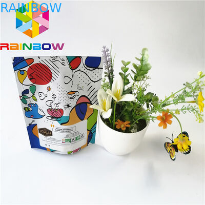 Zapachowa torebka z folii aluminiowej Opakowanie Mylar Plastikowy zamek błyskawiczny na kawę