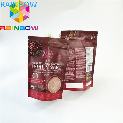 Torba do pakowania suszonej żywności wielokrotnego użytku Trójstronna torebka zgrzewana z błyszczącym nadrukiem