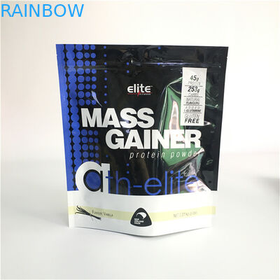 200g Aluminiowe stojaki z suwakiem na opakowania Pakowanie niestandardowego druku wklęsłego na białko