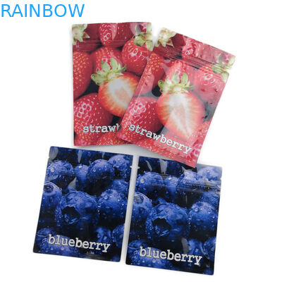 Smak owocowy Gumki THC Plastikowe torebki Opakowanie Płaska torba z zabezpieczającym przed dziećmi zamkiem