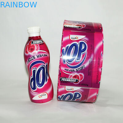 Etykieta termokurczliwa z tworzywa sztucznego PVC na butelkę z sokiem / folię termokurczliwą na butelkę z napojem