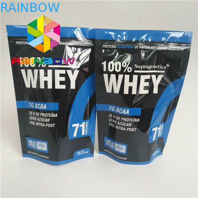 Niestandardowe drukowane opakowanie z przekąskami Stojąca ładownica z możliwością wielokrotnego zamykania Błyszczące wykończenie Ziplock