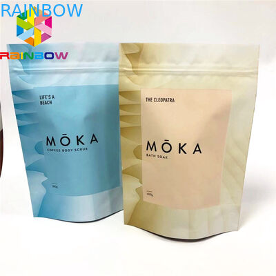 Lekkie opakowanie z plastikowej torebki, stojąca torba klasy spożywczej na peeling ciała Cbd