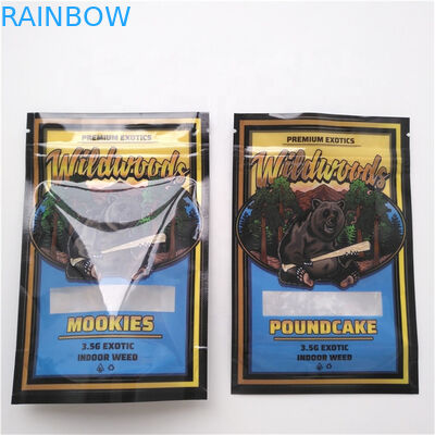 Edibles Herbal Incense Bags Pakiet marihuany medycznej 4x6 cali z przezroczystym okienkiem