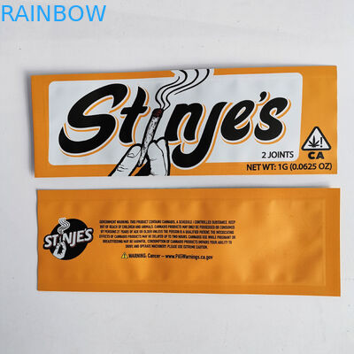 Trzy boczne uszczelnienie Plastikowe woreczki Opakowanie Zamykana górna torba na konopie CBD Weed