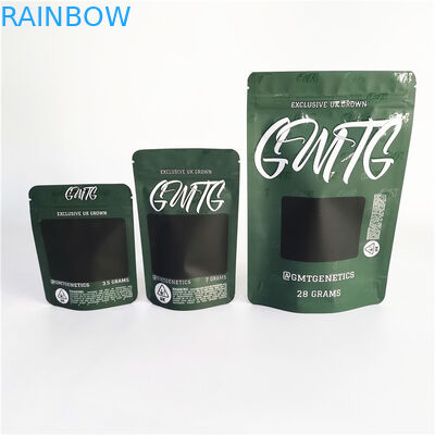 Trzy boczne uszczelnienie Plastikowe woreczki Opakowanie Zamykana górna torba na konopie CBD Weed