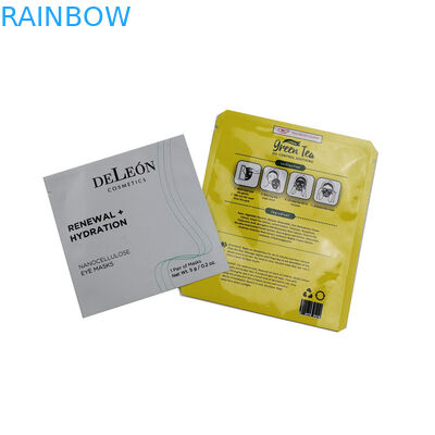 Aluminum Foil Resealable Packaging Bags Matt / Glossy Finish Mylar Cosmetic Face Mask Packing