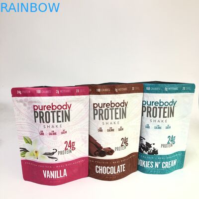 Biodegradowalne stojące torby na suwak Niestandardowy druk wklęsły do ​​pakowania żywności