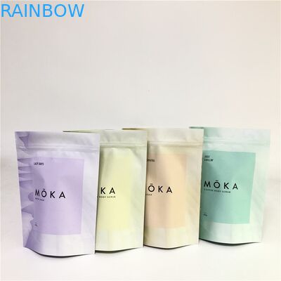 Biodegradowalne stojące torby na suwak Niestandardowy druk wklęsły do ​​pakowania żywności