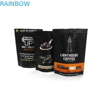 250g 500g 1 kg Torebka z folią do kawy Opakowanie Matowe wykończenie Zapachowa torebka na kawę z zaworem