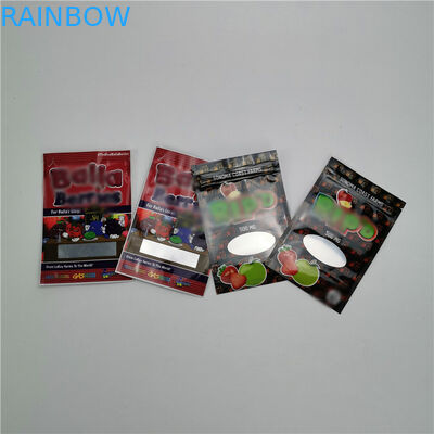 Woreczki z tworzywa sztucznego w małej torebce Opakowanie 100% Organiczne przemysłowe konopie CBD Gummy