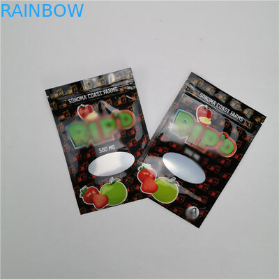 Woreczki z tworzywa sztucznego w małej torebce Opakowanie 100% Organiczne przemysłowe konopie CBD Gummy