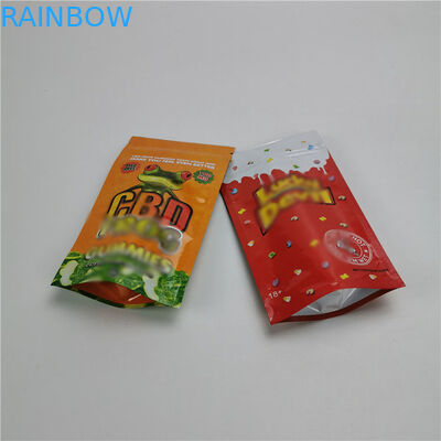 CBD 3 Boczne uszczelnienie Niestandardowe drukowane woreczki stojące Foliowe torby do pakowania Materiał laminowany