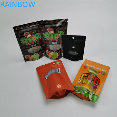 Matowe, przezroczyste opakowanie stojące, odporna na zapachy, odporna na dziecko torba na zamek błyskawiczny