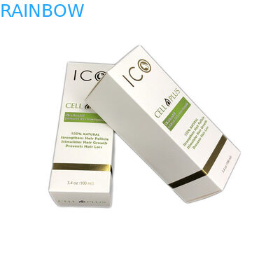 Białe kartonowe opakowanie kosmetyczne do tłoczenia na gorąco