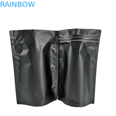 Bezzapachowa czarna matowa laminowana folia Stand Up Pouch